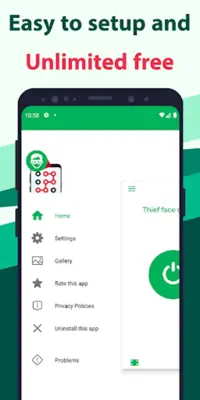 Thief face capture android App screenshot 2